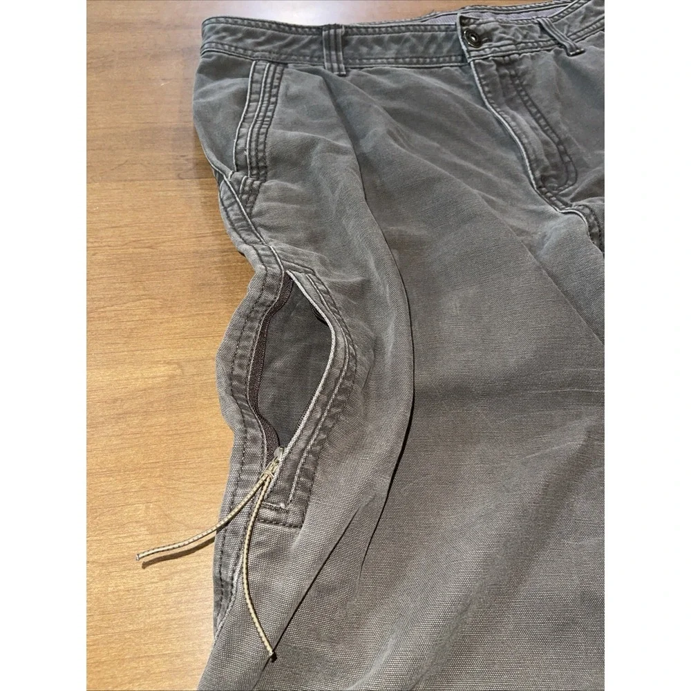 GH Bass & Co Maine‎ Canvas Terrain Cargo Pants Men 34x30 Olive Rugged